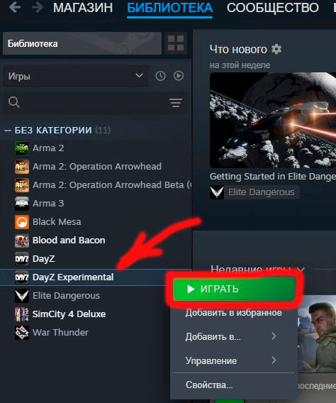 библиотека Steam